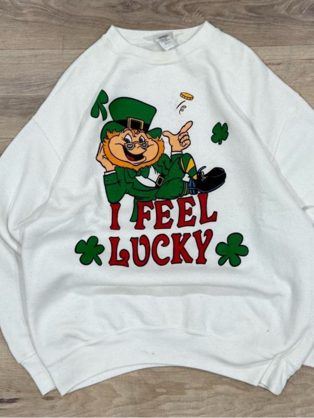 St. Patrick’s I feel lucky crewneck sweatshirt Irish